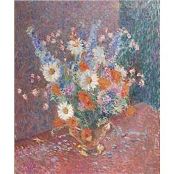 James Bolivar Manson (1879 - 1945) oil on canvas, Still life of flowers, signed, 24 x 20 ins....