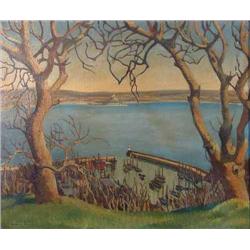 Alison Helen Rose (b.1900) oil on canvas, 'March Sunshine' - Mousehole, signed, 20 x 24 ins....