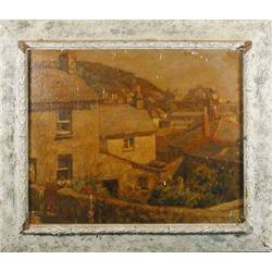 Mary Duncan (1885-1964) oil on board, 'A Mousehole Garden', signed, 17 x 21 ins....