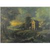 Image 1 : 18th C. Italian School oil on canvas, Extensive landscape with figures beside a lake, 17.5 x 24 i...