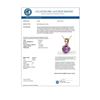 Image 3 : 2 CTW Amethyst Designer Inspired Solitaire Necklace 14K Rose Gold - REF-24X8T - 22008