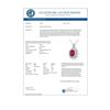 Image 2 : 10.81 CTW Ruby & Diamond Pendant 18K White Gold - REF-263N6Y - 12987