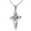 0.02 CTW Certified VS/SI Diamond Pendant 18K White Gold - REF-23M5H - 13293