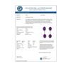 Image 3 : 7.10 CTW Amethyst & Diamond Earrings 14K White Gold - REF-53H6A - 10249
