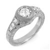 0.75 CTW Certified VS/SI Diamond Ring 14K White Gold - REF-108T8M - 13656