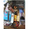 Image 1 : Flat full of Hair Products / Curling Iron / Wet Brush / Argan Oil and more