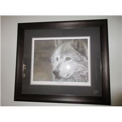 Winters Wolf by Guy Hobbs Signed & Numbered in pencil 565/2000