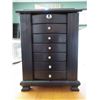 Image 1 : Large High Quality Jewlery Box with Key / 6 drawer and both sides open