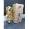 Image 1 : New Case of 6 Edison LED  Antique Bulbs ST64 / 6 watt Dimmable