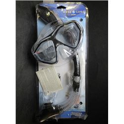 New Aqua Lung Snorkel & Mask / High Quality Tempered Glass Mask