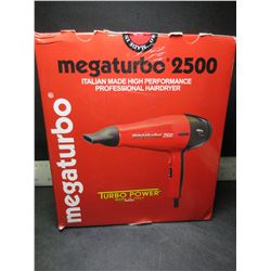Made in Italy High Performance Hair Dryer / Mega Turbo 2500
