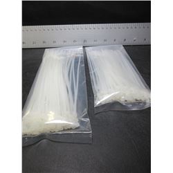 New Cable/Zip Ties / 2 Packs of 100 each 8 inch & 6 inch
