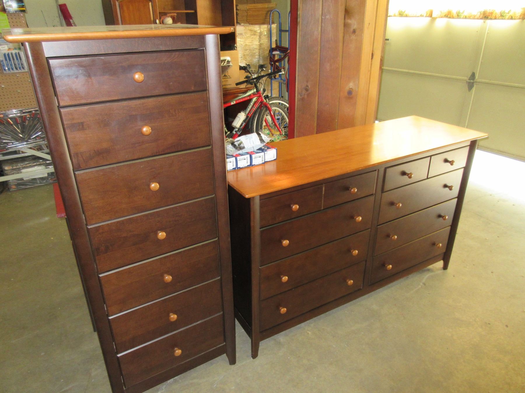 Solid Wood 7 Drawer Chest Dresser 24 X 20 X 57 Tall 8