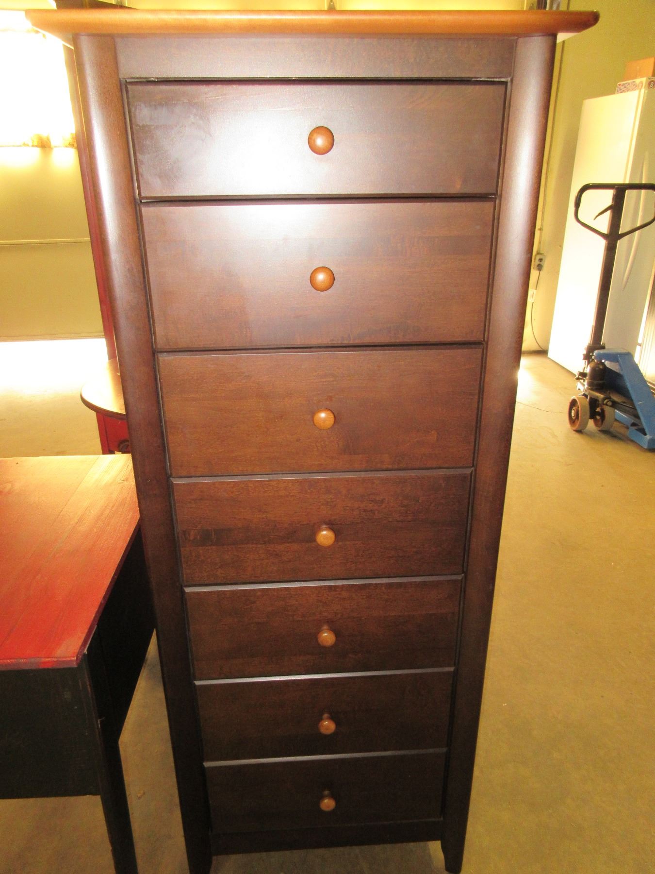 Solid Wood 7 Drawer Chest Dresser 24 X 20 X 57 Tall 8 Drawer