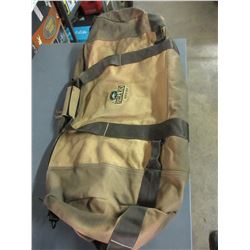 New Large Heavy Canvas Zippered Bag / Hockey bag style 36 x 20 "