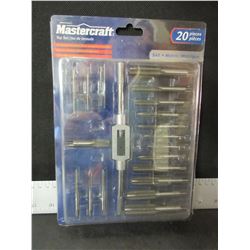 New MasterCraft 20 piece Tap set SAE/METRIC