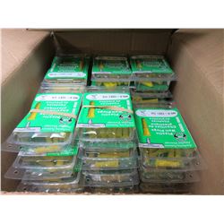 Case of New Plastic Wall Plugs individual Packs / No,8  12 x 1   1/4drill