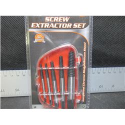 New Screw Extractor set 5 piece with case