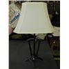 Image 1 : Metal Lamp with shade and Led Bulb  24 inch tall