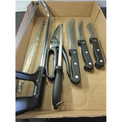 Flat with New Weston outfitters Game processing knife set/ meat cutting