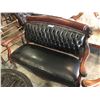 Image 2 : 4 PIECE HEAVILY CARVED ANTIQUE WOODEN LIONS HEAD CLAW & BALL FOOT SETTEE SET - CIRCA 1850'S