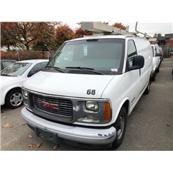 2002 GMC SAVANA, VAN, WHITE, GAS, AUTOMATIC, VIN#1GTFG25MX21245754, 102,924KMS, RD, CARGO  TOOL