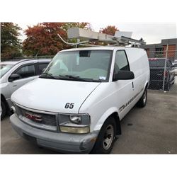 2002 GMC SAFARI VAN, WHITE, GAS, AUTOMATIC, VIN#1GTDM19X42B516686, 139,835KMS, RD, CARGO WITH TOOL
