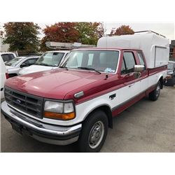 1994 FORD F250, EXT CAB PICKUP, RED, DIESEL, AUTOMATIC, VIN#1FTHX25K8RKB52551, 193,726KMS, RD,CR,