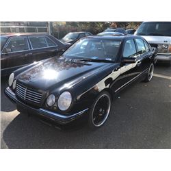 1999 MERCEDES E320W, BLUE (BLACK), 4DRSD, GAS, AUTOMATIC, VIN#WDBJF65H3XA839860, 189,449KMS,