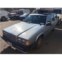 1989 VOLVO 740 4DRSW, BLUE, GAS, AUTOMATIC, VIN#YV1FX8854K3199070, 239,350KMS,