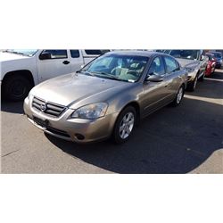 2002 NISSAN ALTIMA 2.5S DR, BROWN, VIN # 1N4AL11D02C236173