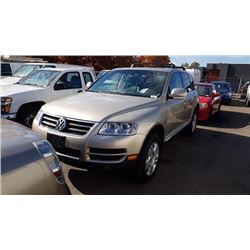 2006 VOLKSWAGEN TIGUAN, V8, 4DR SUV, BROWN, VIN # WVGCM67L56D045128