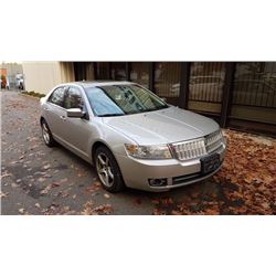 2007 LINCOLN MKZ AWD, 4DR SEDAN, GREY, VIN # 3LNHM28TX7R650428
