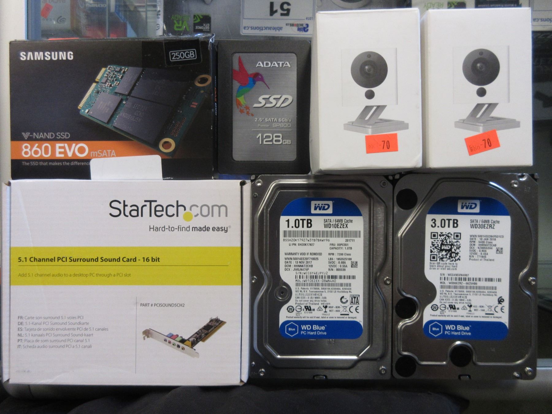 SMALL BOX OF COMPUTER COMPONENTS & ELECTRONICS - Able Auctions