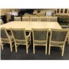 Image 2 : MAPLE 10X5' CONFERENCE TABLE WITH 12 MATCHING MAPLE CHAIRS AND A MAPLE CREDENZA