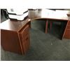 Image 2 : MAHOGANY 6X6' CORNER COMPUTER DESK