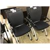 Image 2 : BLACK HAWORTH X99 MOBILE NESTING CLIENT CHAIR
