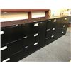 Image 2 : BLACK 3 DRAWER LATERAL FILE CABINET