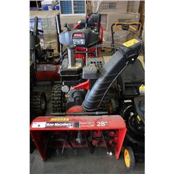 YARD MACHINES SELF PROPELLED SNOWBLOWER - 28", ELECTRIC START, 2 STAGE