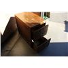 Image 2 : T.W. PLUTO MADE IN VANCOUVER TWO DRAWER WOOD FILING CABINET