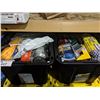 Image 2 : LARGE SHELF LOT OF OUTDOOR SUPPLIES INCLUDING ROPE, LIFE JACKETS, GAS TANK AND MORE