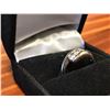 Image 2 : LADIES 14K WHITE GOLD RING CONTAINING THREE DIAMONDS-APPRAISED VALUE $2935.00