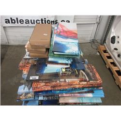 LARGE PALLET OF ASSORTED CANVAS PHOTOS