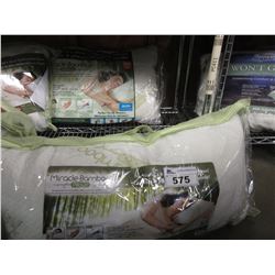 2 MIRACLE BAMBOO KING SIZE PILLOWS