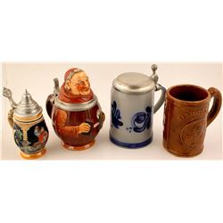 Four Beer Steins