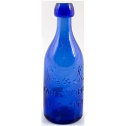 C. & K. EAGLE WORKS SODA BOTTLE