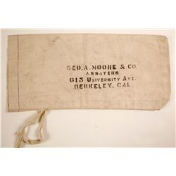 Geo. A. Moore & Co. Assayers Bank Bag