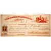 Image 1 : Bank of California Duplicate of Exchange, Bold Cancel, Payable in Gold Coin, 1868