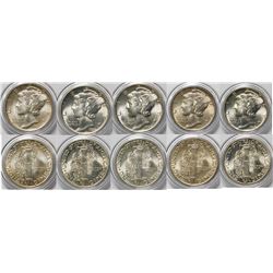 Gem Mercury Dimes
