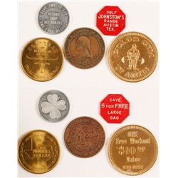 Five Assorted Tokens